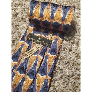 Ermenegildo Zegna Exclusive Design Men's Necktie 100% Silk Made In Italy